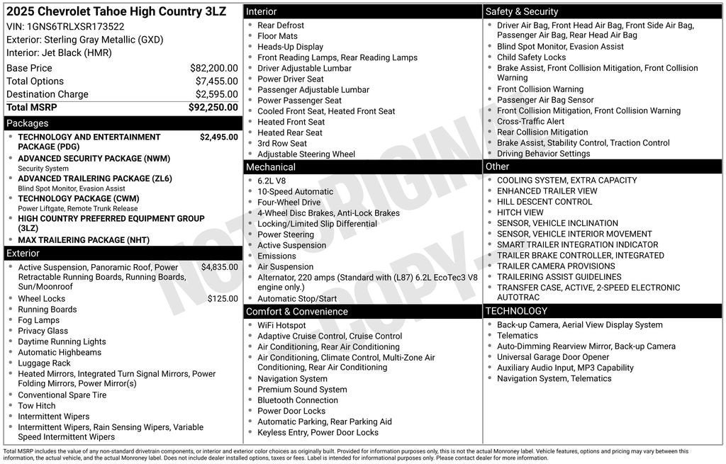 2025 Chevrolet Tahoe High Country