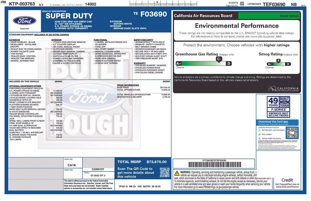 2026 Ford F-350SD F-350® XL