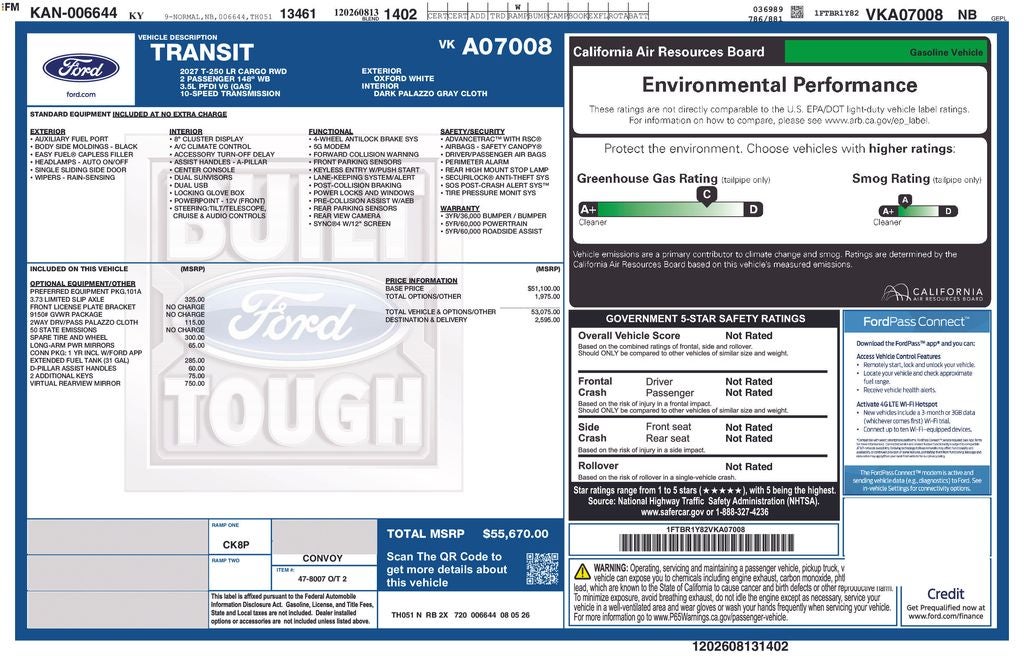 2027 Ford Transit-250 Base