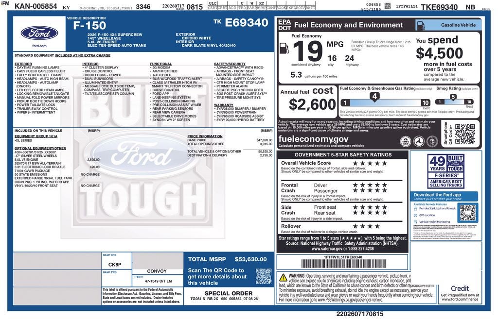 2026 Ford F-150 XL