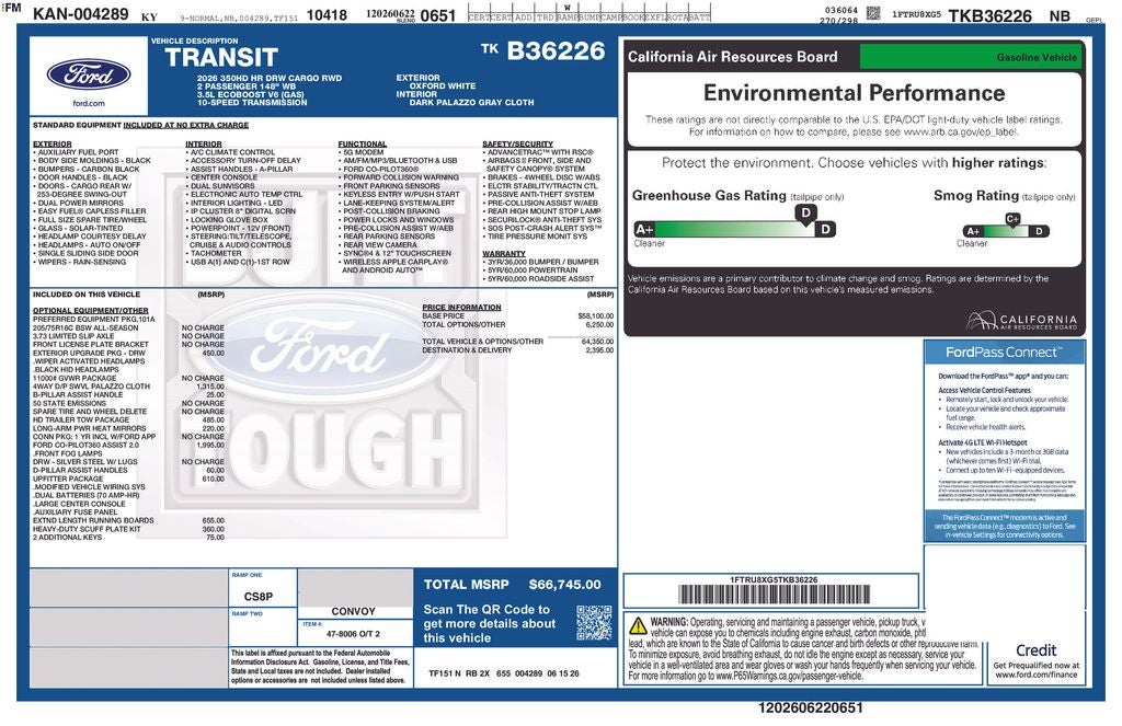 2026 Ford Transit-350 Base