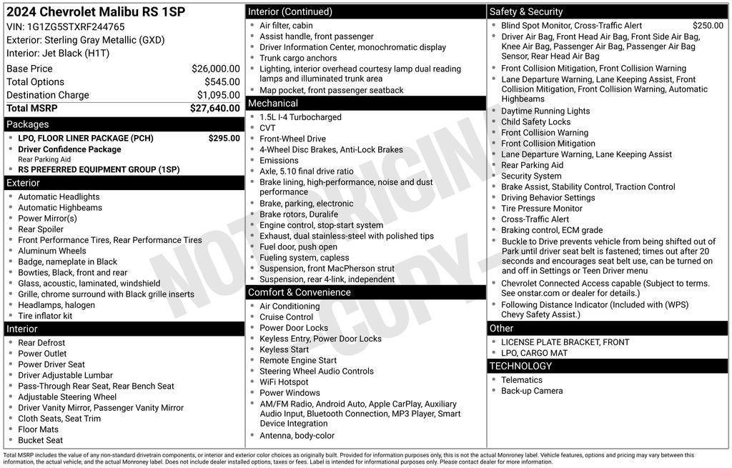 2024 Chevrolet Malibu RS