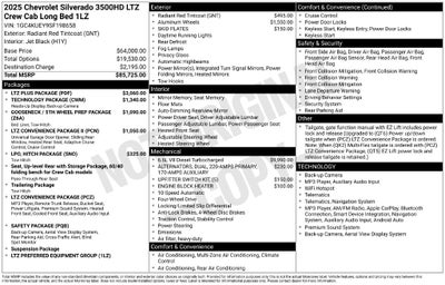 2025 Chevrolet Silverado 3500HD LTZ DRW