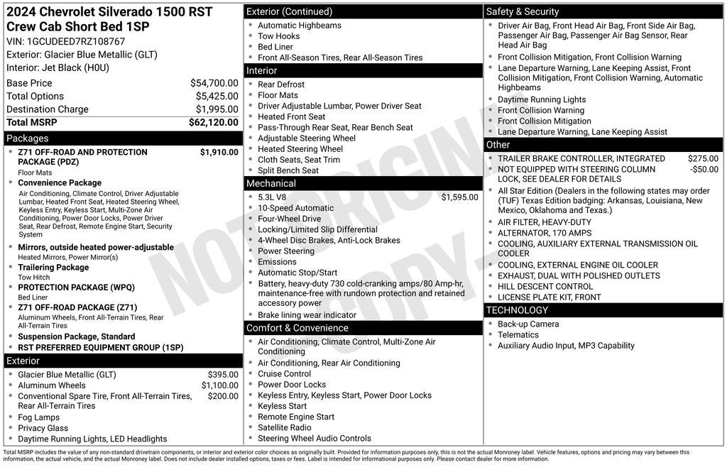 2024 Chevrolet Silverado 1500 RST