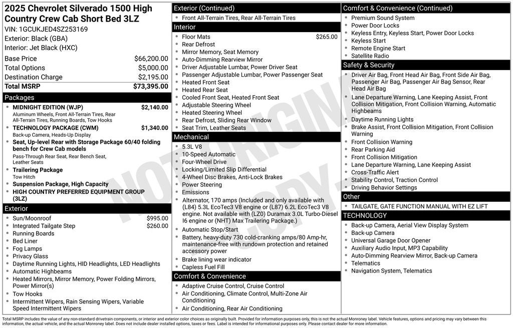 2025 Chevrolet Silverado 1500 High Country