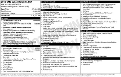 2019 GMC Yukon XL Denali