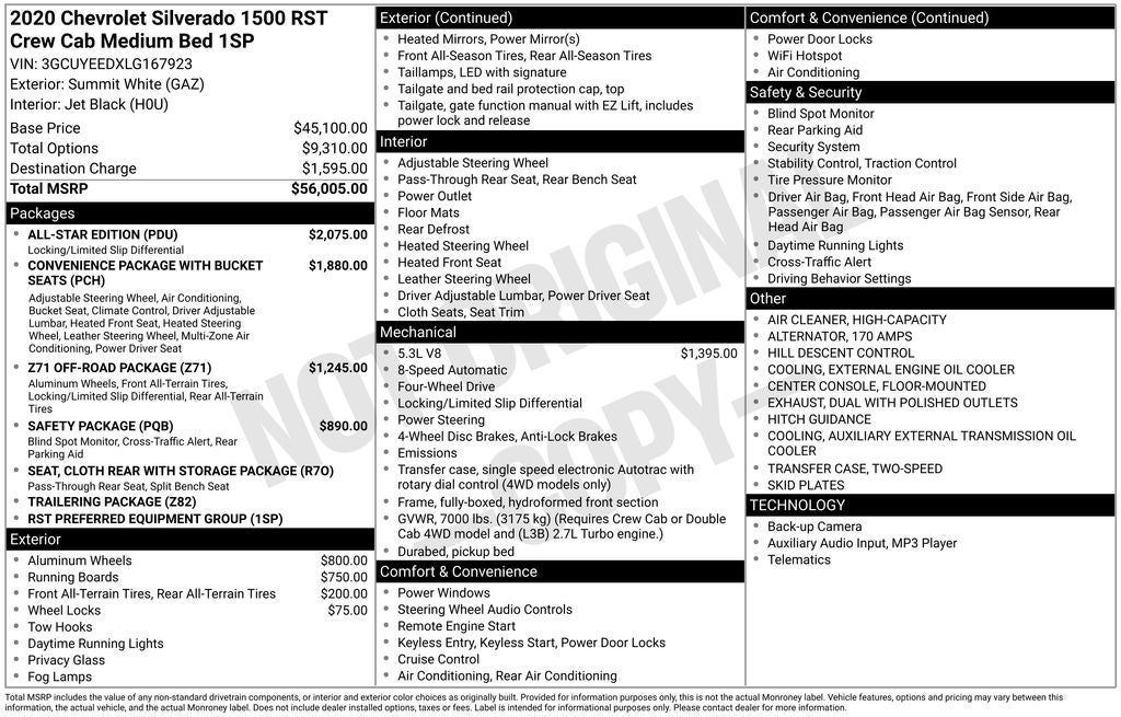 2020 Chevrolet Silverado 1500 RST