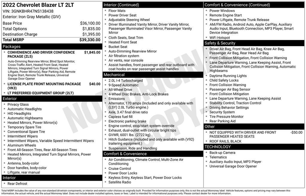 2022 Chevrolet Blazer LT