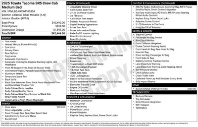 2025 Toyota Tacoma SR5