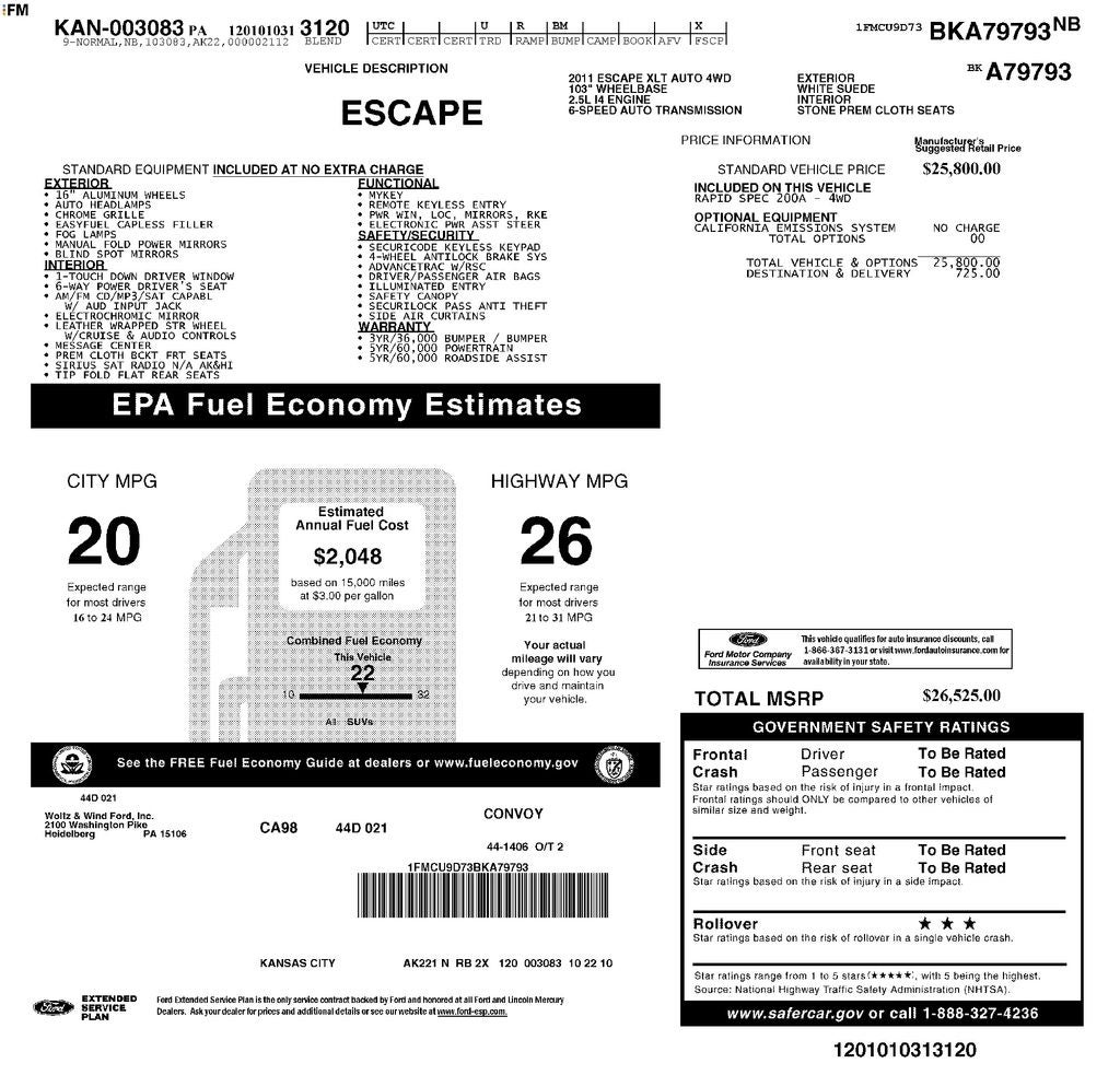 2011 Ford Escape XLT
