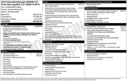 2015 Chevrolet Silverado 3500HD LTZ