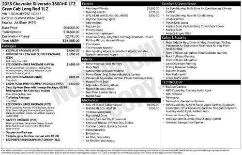 2025 Chevrolet Silverado 3500HD LTZ