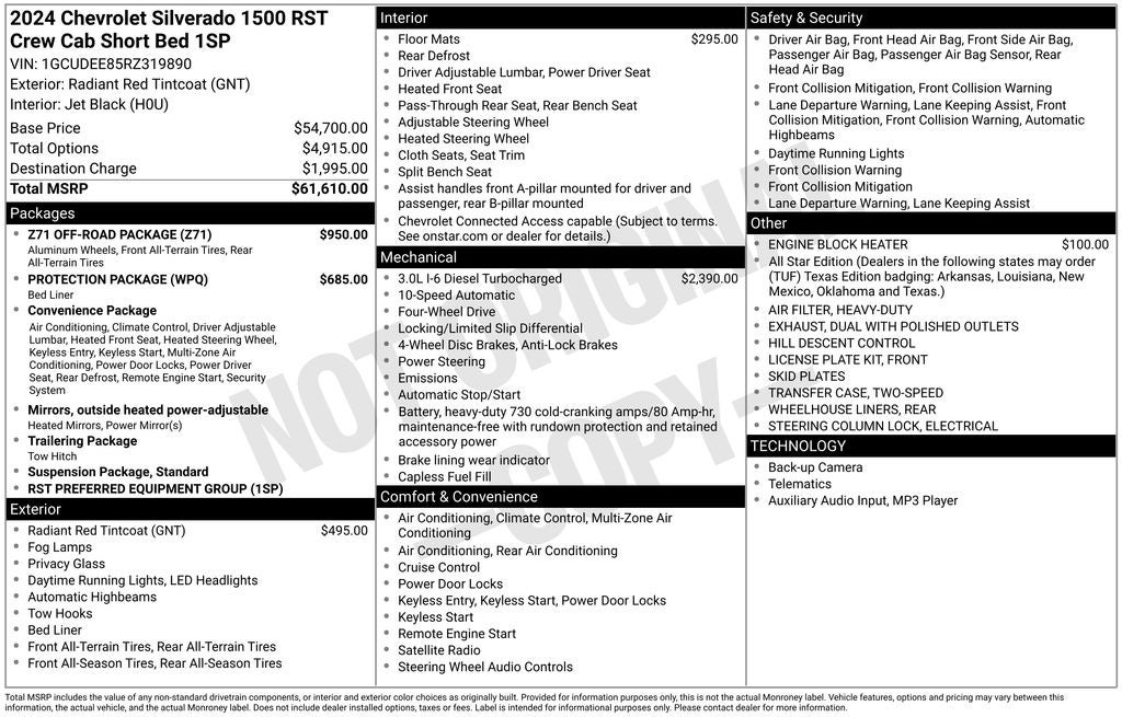 2024 Chevrolet Silverado 1500 RST