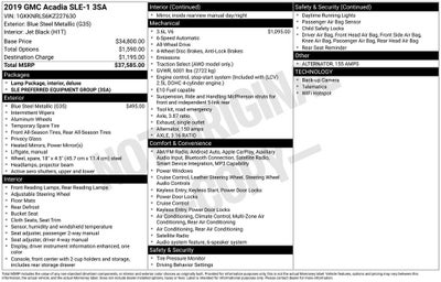 2019 GMC Acadia SLE-1