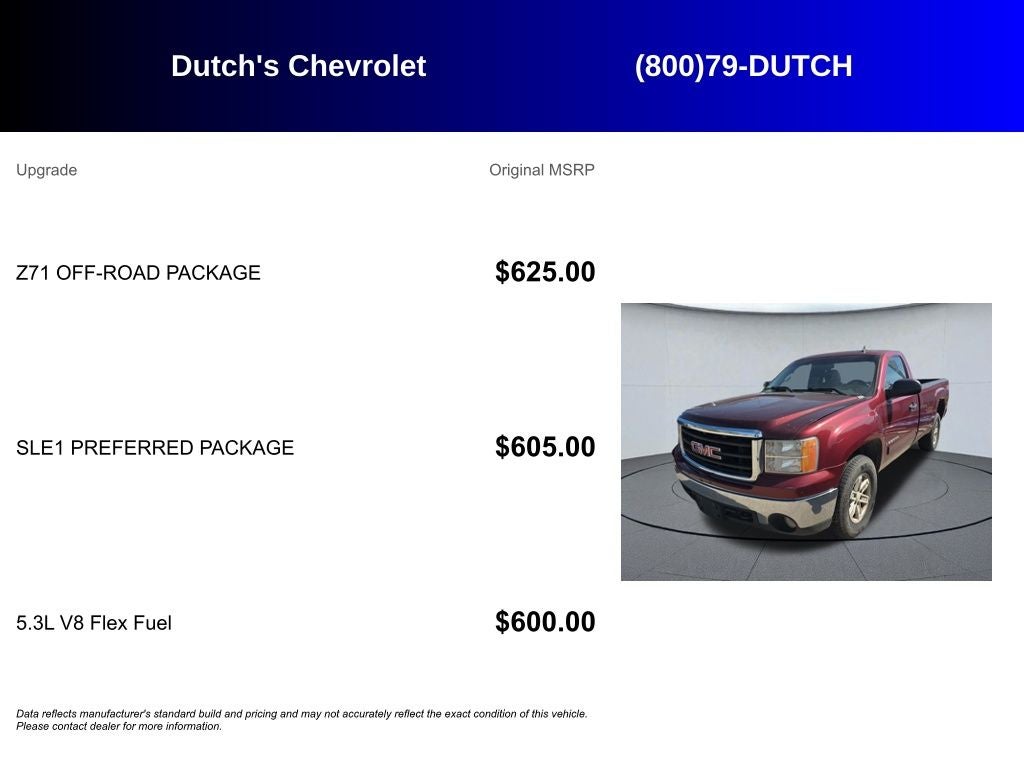 2008 GMC Sierra 1500 SLE1