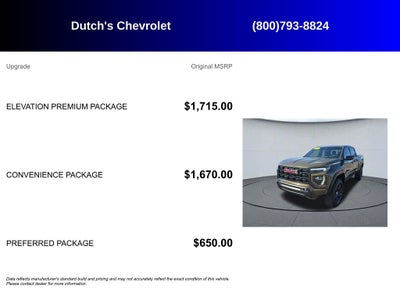 2023 GMC Canyon Elevation