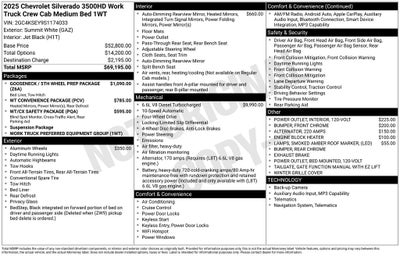 2025 Chevrolet Silverado 3500HD Work Truck