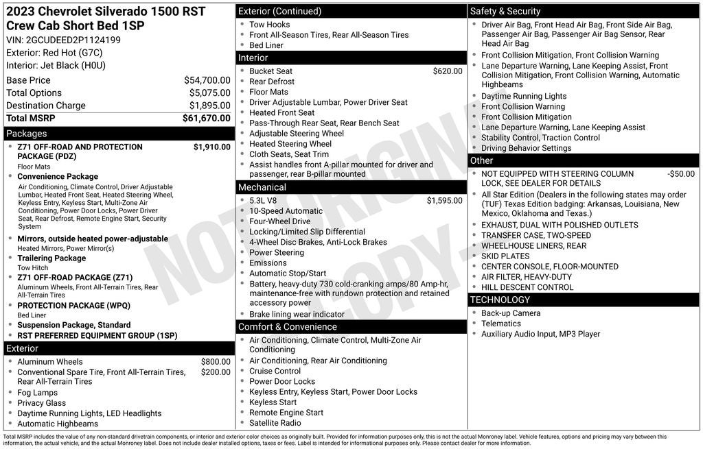 2023 Chevrolet Silverado 1500 RST