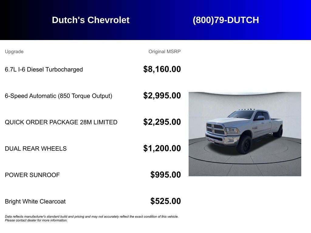 2014 RAM 3500 Laramie Longhorn