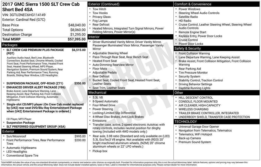 2017 GMC Sierra 1500 SLT